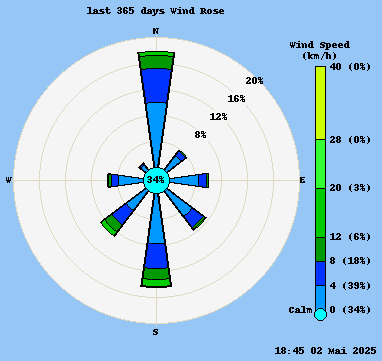 Jahres-Windrose